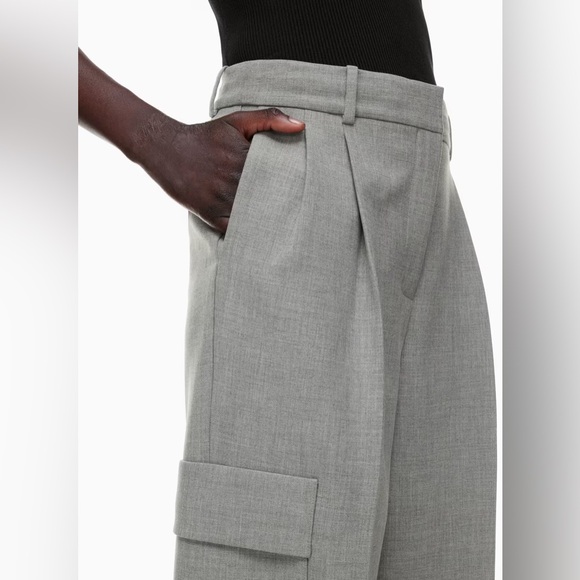NWOT Aritzia Babaton Spotlight Cargo Pant Trouser | Size 2 Dark Grey - Picture 3 of 14